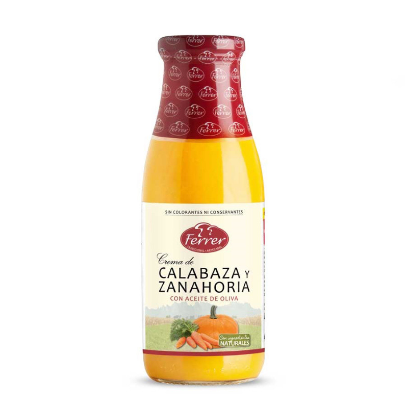 CREMA DE CALABAZA Y ZANAHORIA 485ml